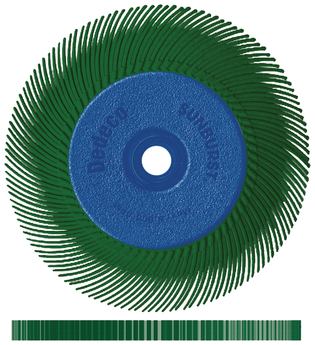 TYROLIT Radialbürste SUNBURST Ø152 mm – Alox/Korund Körnung 80 für Schleifbock