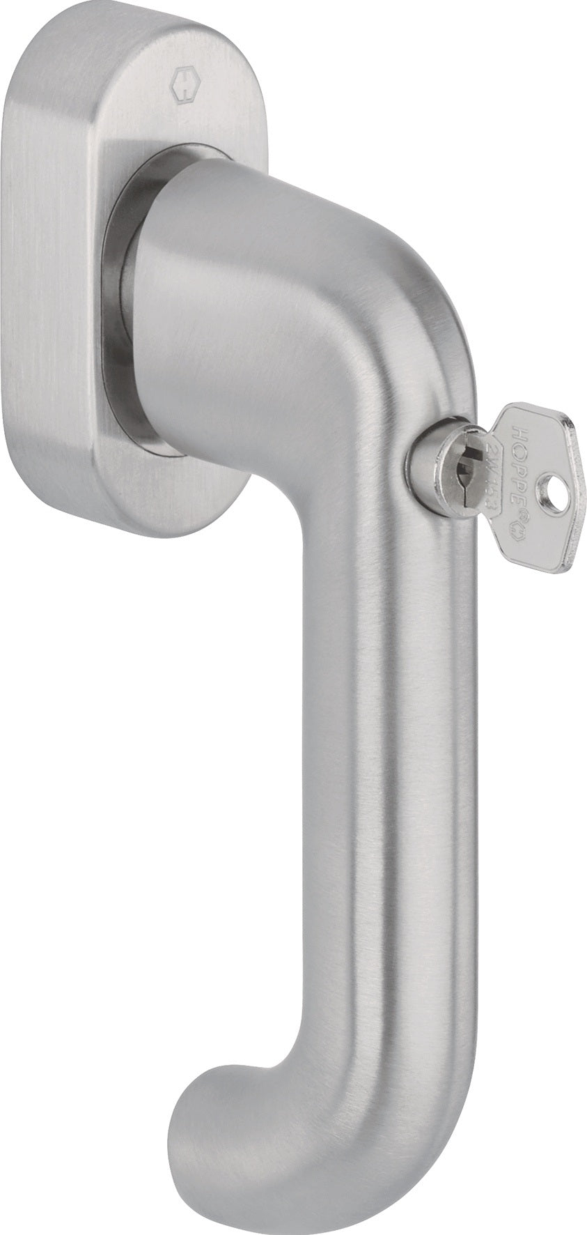 HOPPE Fenstergriff Paris E038S/UD9056 TBT4 abschließbar SecuForte® SecuTBT® VarioFit® Edelstahl
