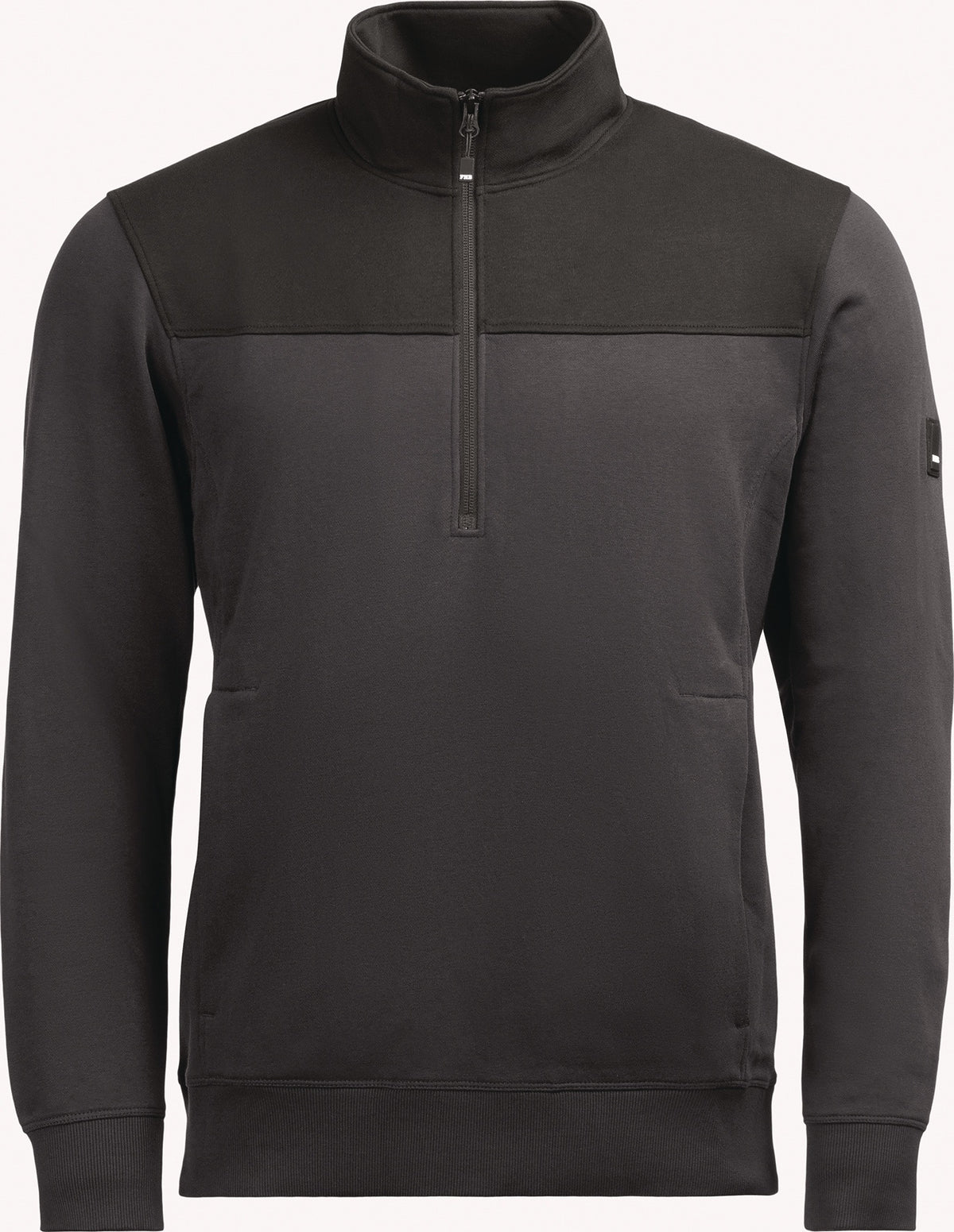 FHB Zip-Sweatshirt ROB Gr.XXL anthrazit-schwarz – Troyer mit YKK-Reißverschluss