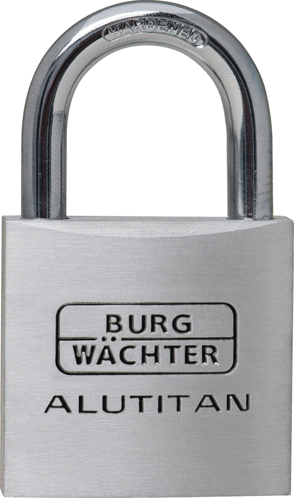 BURG-WÄCHTER Zylindervorhangschloss 770/30 – Massiver Alu-Körper, stahlharter Bügel