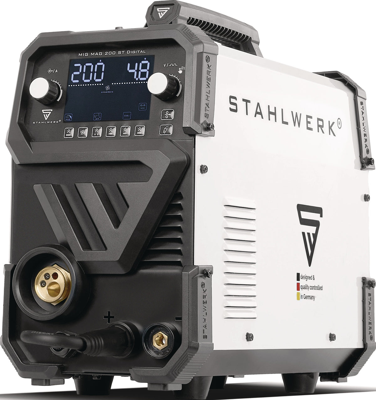 STAHLWERK MIG MAG 200 ST Digital MIG/MAG-Schweißanlage 200 A mit Zubehör