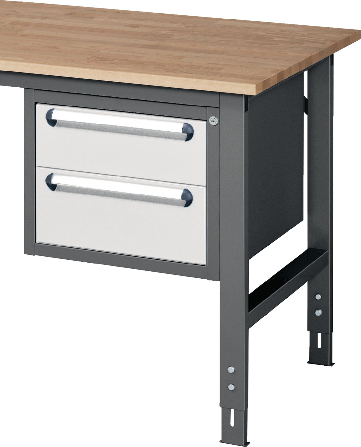 RAU Unterbauschrank H175xB440xT600mm anthrazitgrau/lichtgrau 1 Schublade Einfachauszug