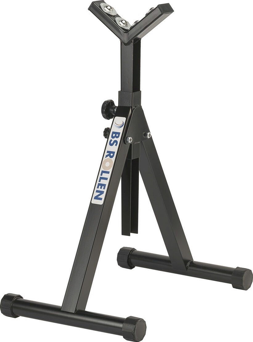 BS Rollen Materialstütze mit 4 Kugelrollen Ø 25 mm, Höhe 715–1060 mm, Tragfähigkeit 100–200 kg