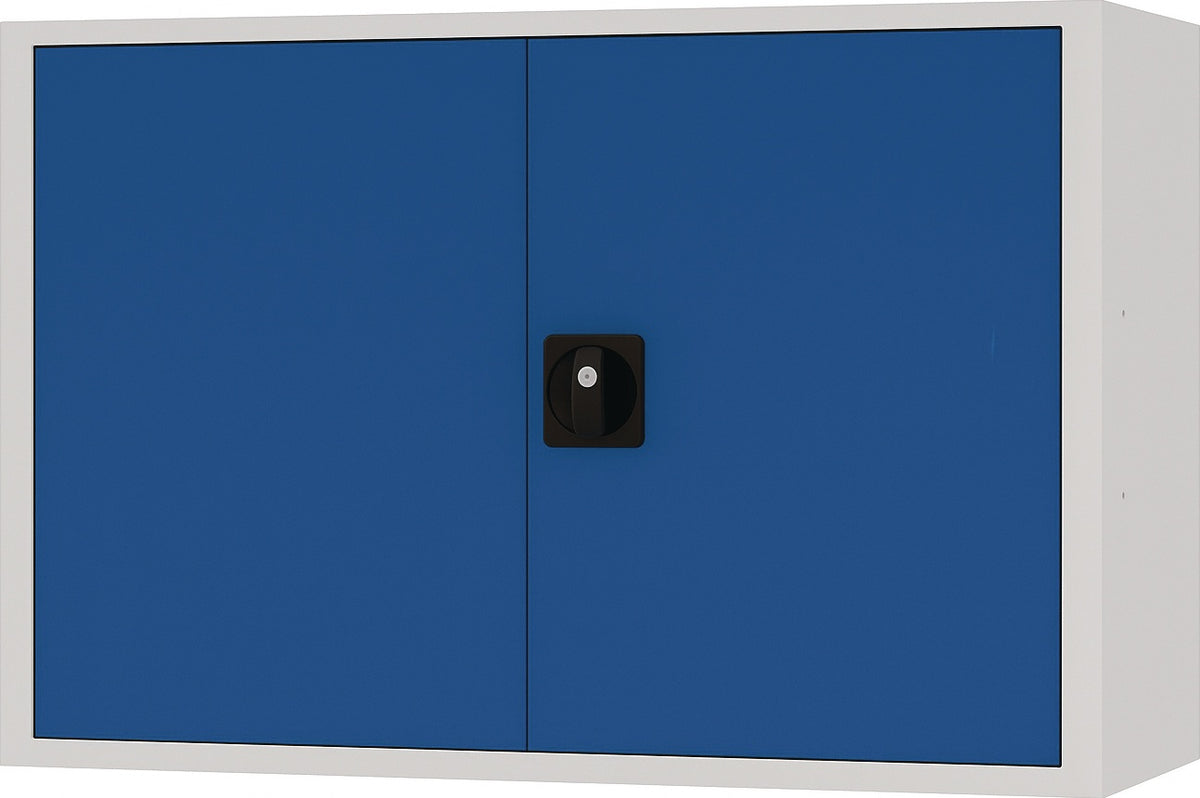 BEDRUNKA+HIRTH Hängeschrank 600x900x200 mm mit Vollblechtür, lichtgrau – Stahlblech, 1 Fachboden