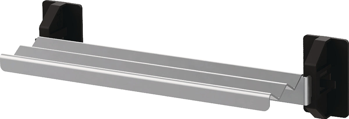 Ablageplatte SimplaClip B150xT45mm für Lochplatte von BEDRUNKA+HIRTH – verzinkt, mit Kunststoffträgern