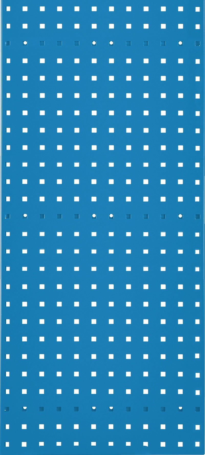 RASTERPLAN Lochplatte 450x500 mm himmelblau RAL 5015 – Stahlblech, 38 mm Lochabstand