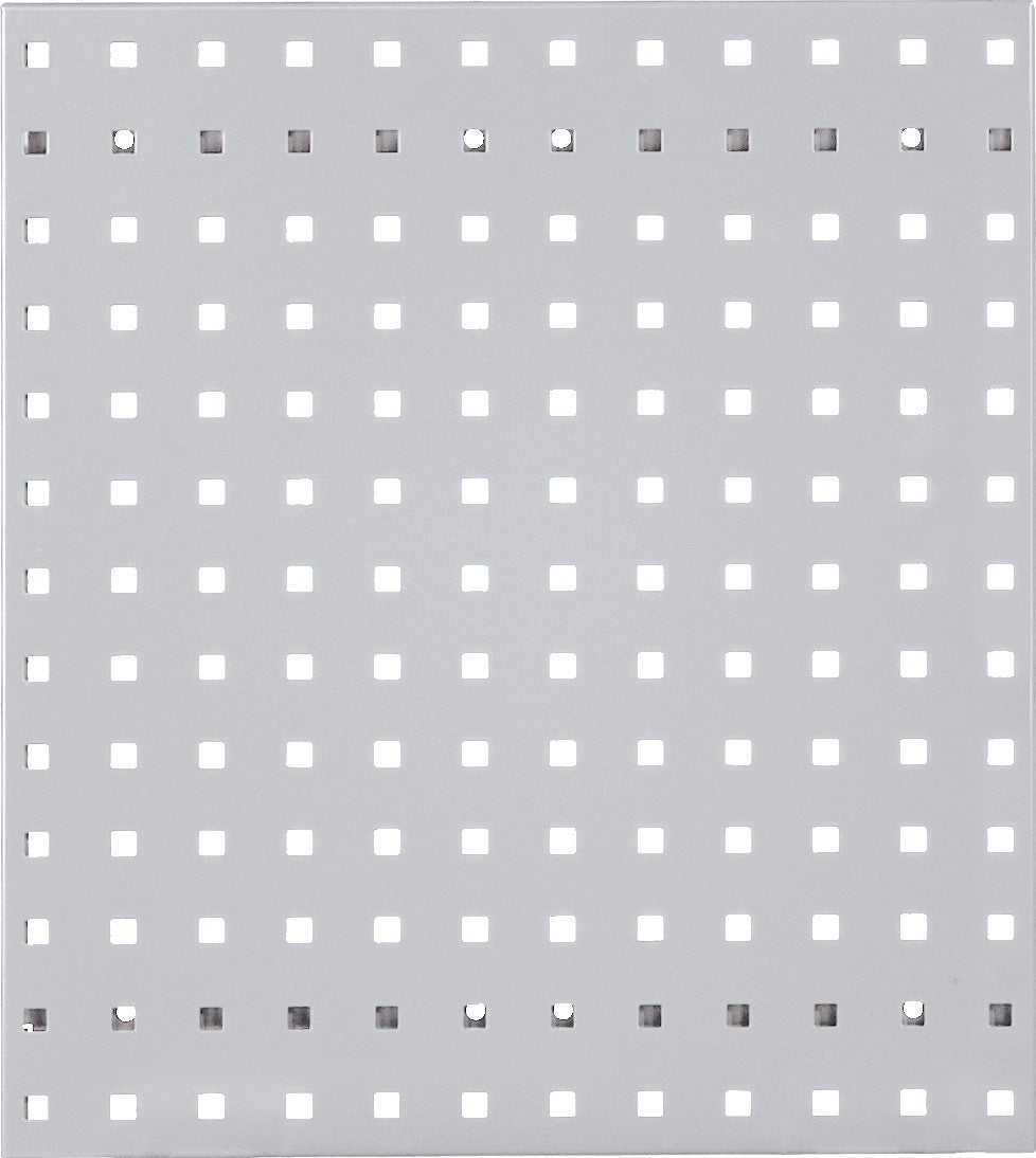 RASTERPLAN Lochplatte 450x500 mm himmelblau RAL 5015 – Stahlblech, 38 mm Lochabstand