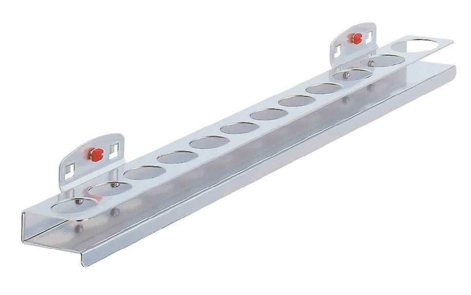 RASTERPLAN Nusshalter H30xB390xT45mm für 12 Nüsse – Lochplatten-Halterung