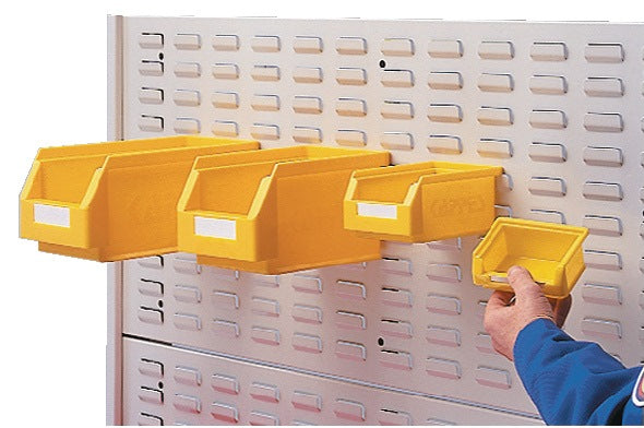 RASTERPLAN Schlitzplatte B500xL450mm lichtgrau Breitformat – Stahlblech, pulverbeschichtet