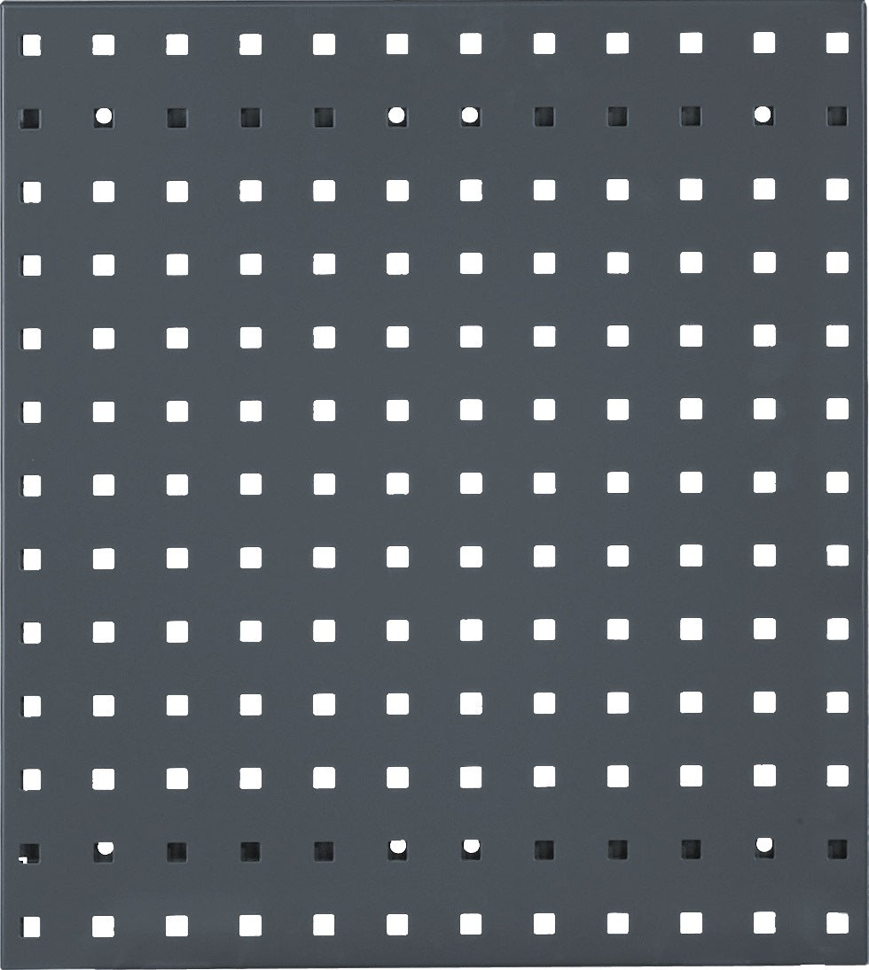 RASTERPLAN Lochplatte 450x500 mm himmelblau RAL 5015 – Stahlblech, 38 mm Lochabstand