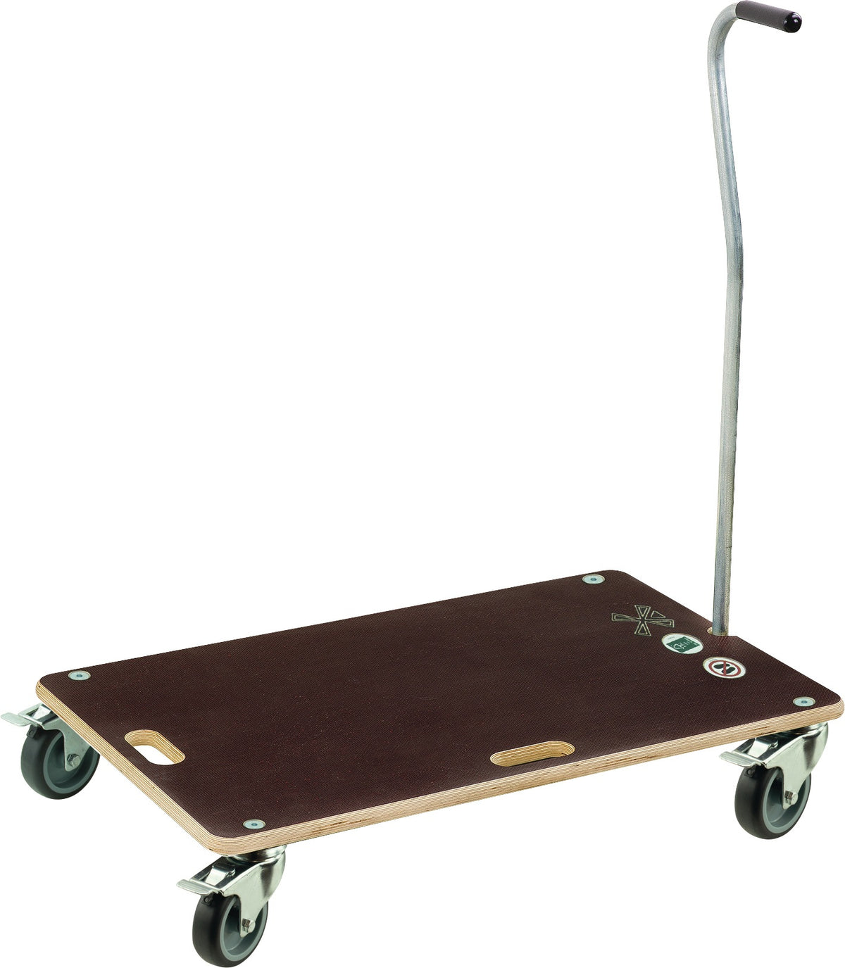 Transportroller Swift 200 kg MONDELIN – 575 x 290 mm, 4 Lenkrollen, Feststellbremse