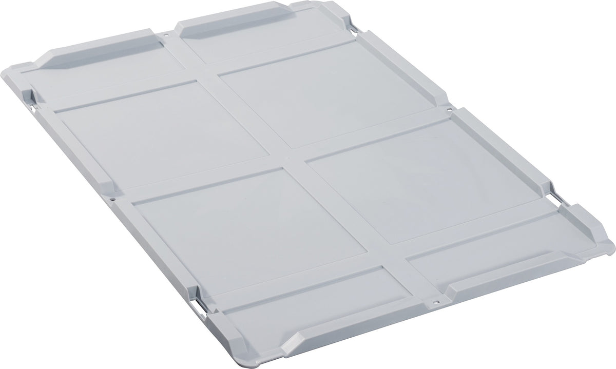 ALLIT Stülpdeckel PP 400x300 mm grau für Transportstapelkasten – Passgenauer Schutzdeckel