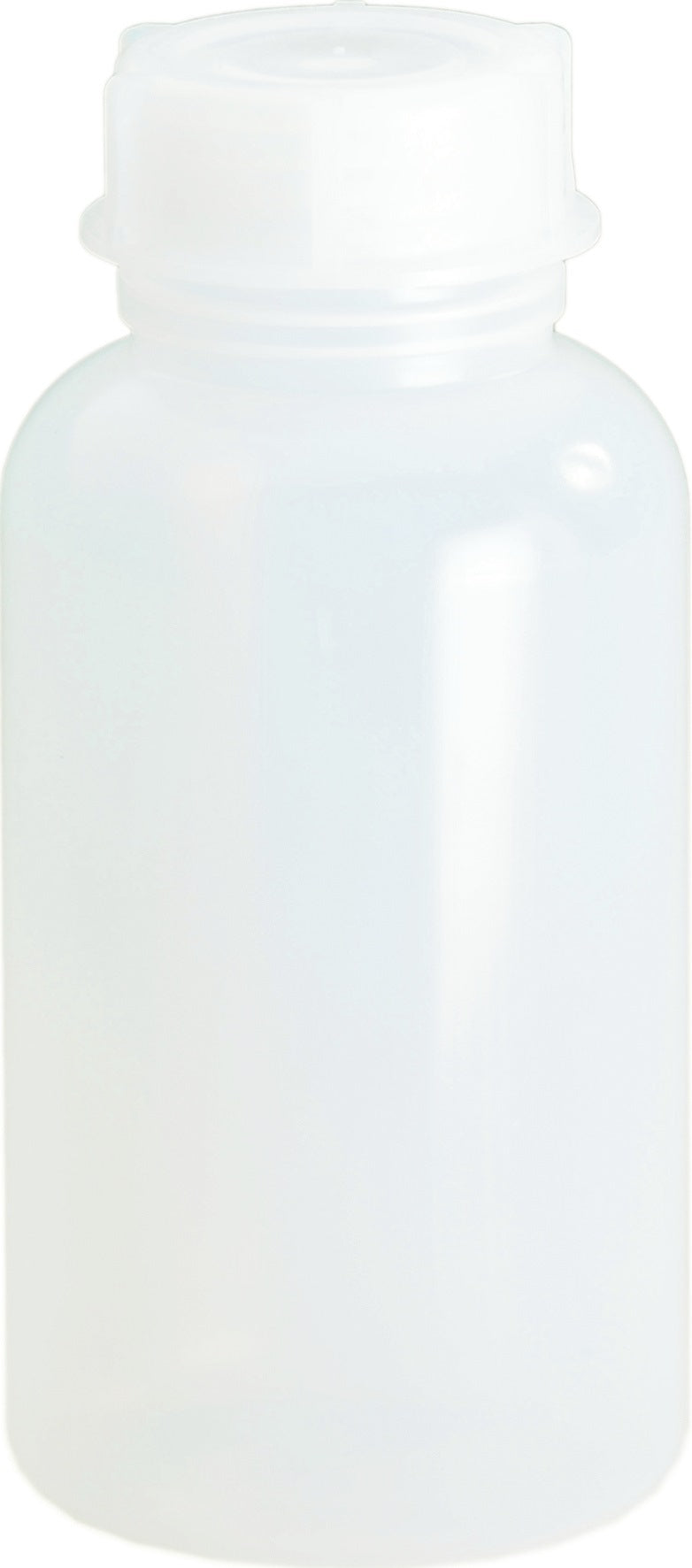 HÜNERSDORFF Weithalsflasche 250 ml PE (LDPE) naturfarben – mit Verschluss, lebensmittelbeständig