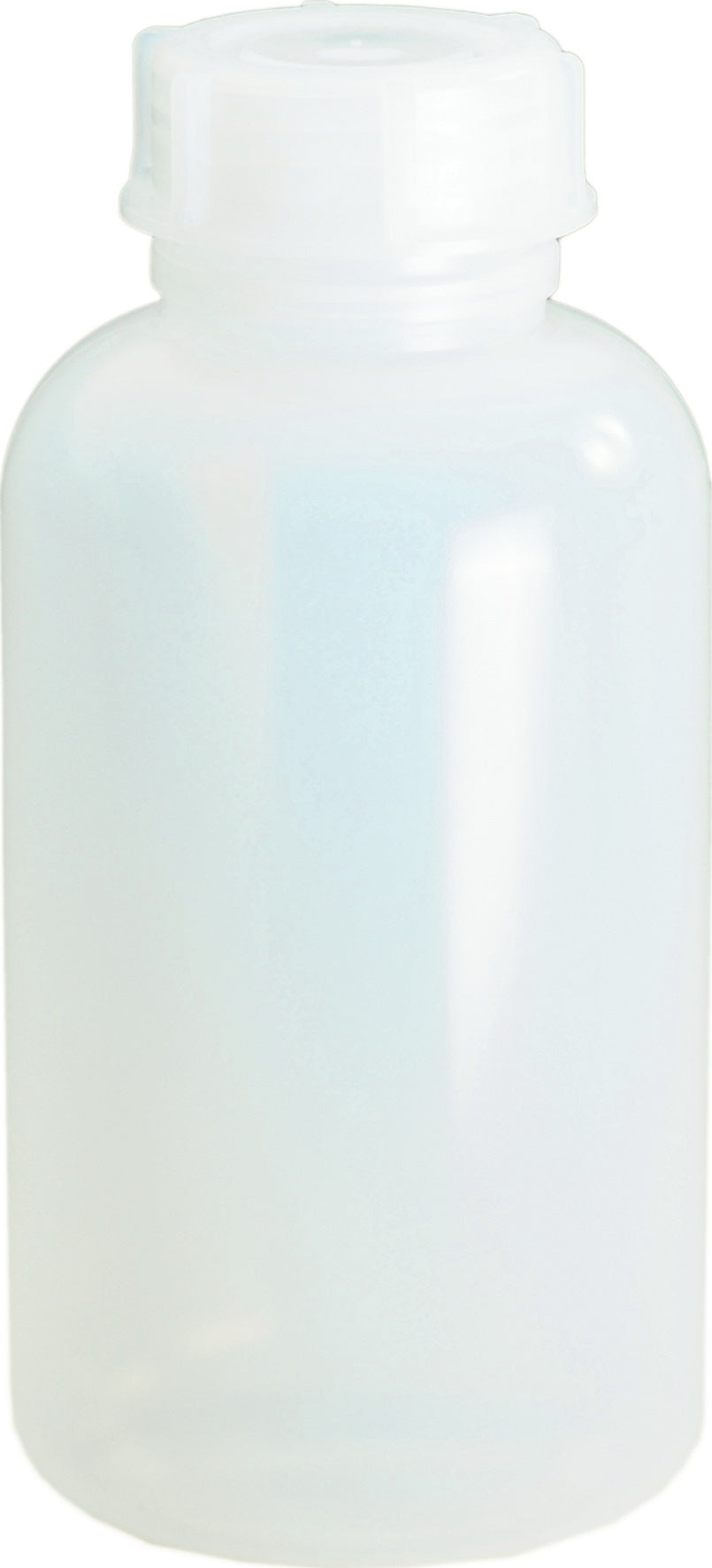 HÜNERSDORFF Weithalsflasche 250 ml PE (LDPE) naturfarben – mit Verschluss, lebensmittelbeständig