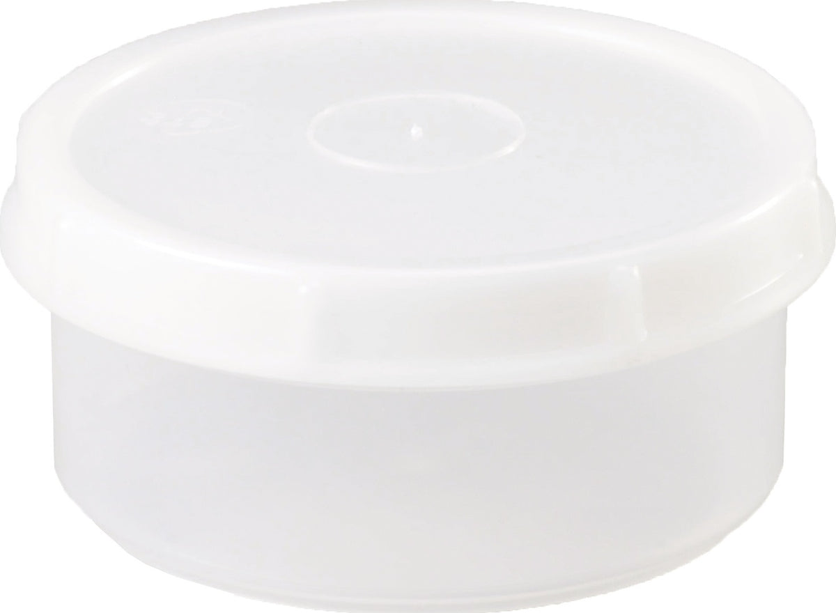 HÜNERSDORFF Dose 250 ml mit Schraubdeckel, rund, natur, Polypropylen, lebensmittelbeständig