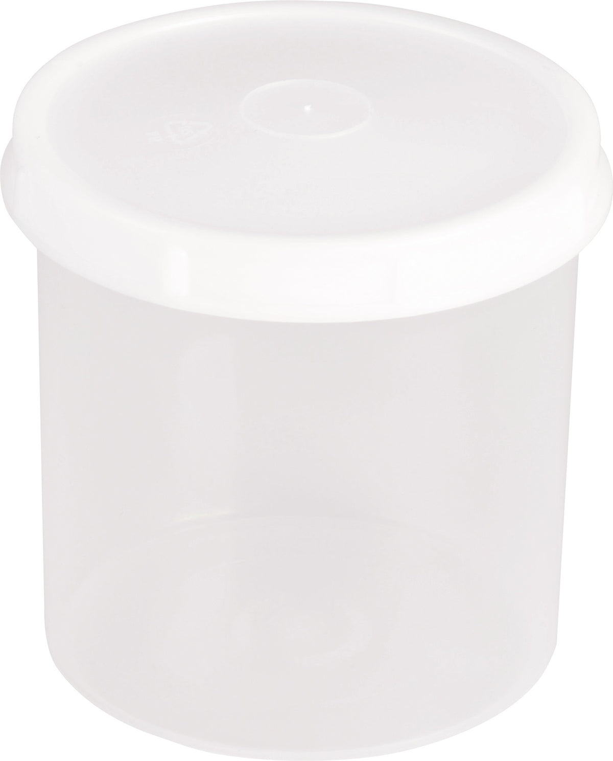 HÜNERSDORFF Dose 250 ml mit Schraubdeckel, rund, natur, Polypropylen, lebensmittelbeständig