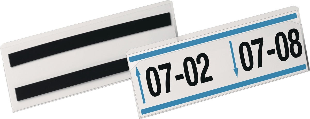 DURABLE Etikettentasche 100x38 mm transparent magnetisch für Metallflächen