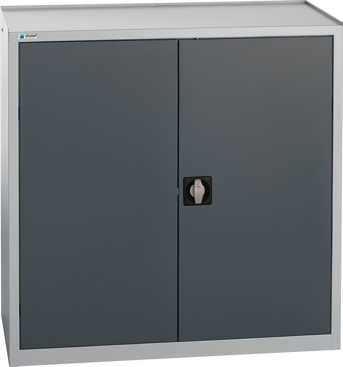 STUMPF Werkzeug-/Beistellschrank 1000x1000x500 mm mit 2 Schubladen und 2 Böden, lichtgrau/anthrazitgrau