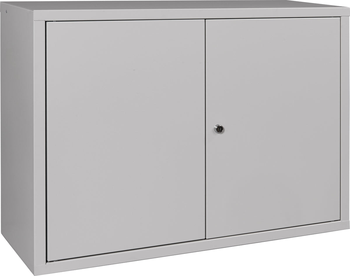 NORDWEST Hängeschrank H600xB400xT300mm Vollblech, 1 Boden, lichtgrau
