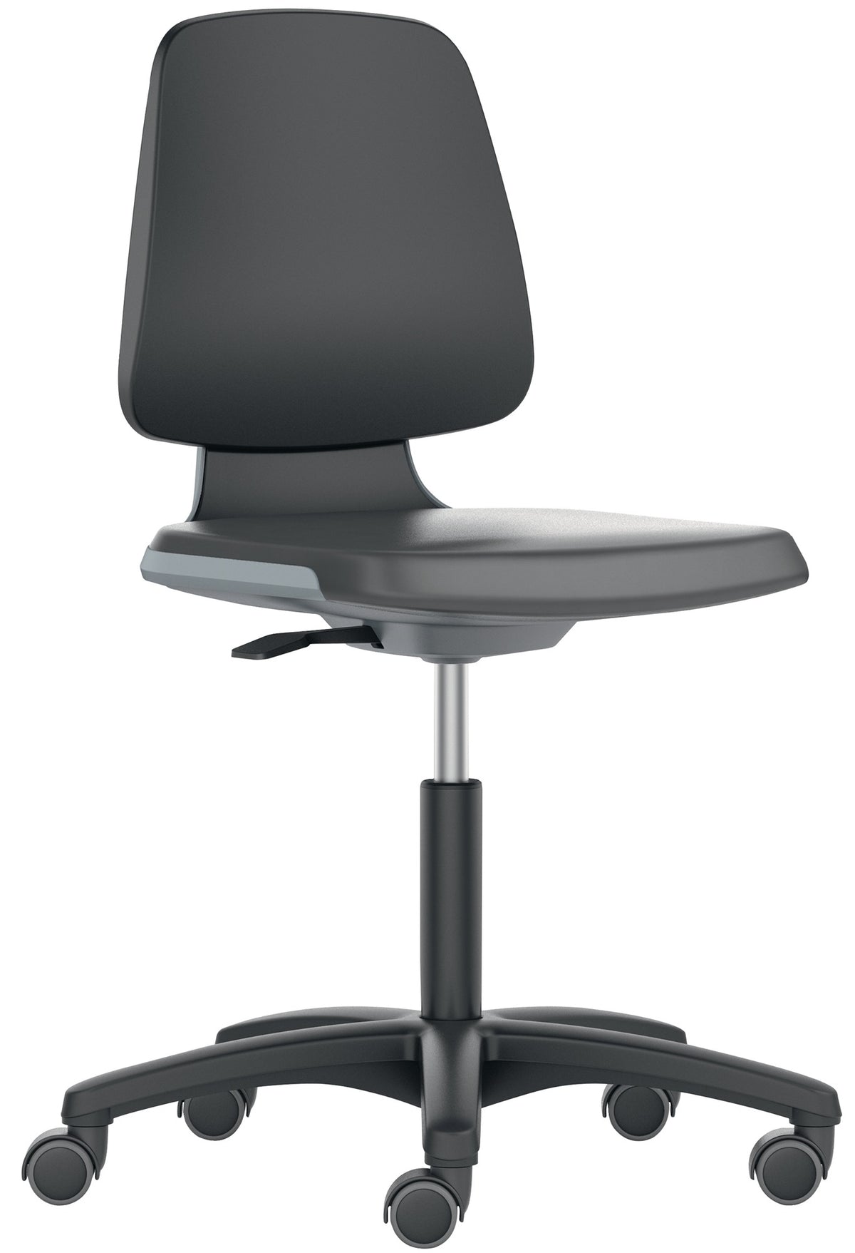 BIMOS Arbeitsdrehstuhl Labsit RL mit Sitzschale blau, Integralschaumpolster schwarz, 450-650 mm