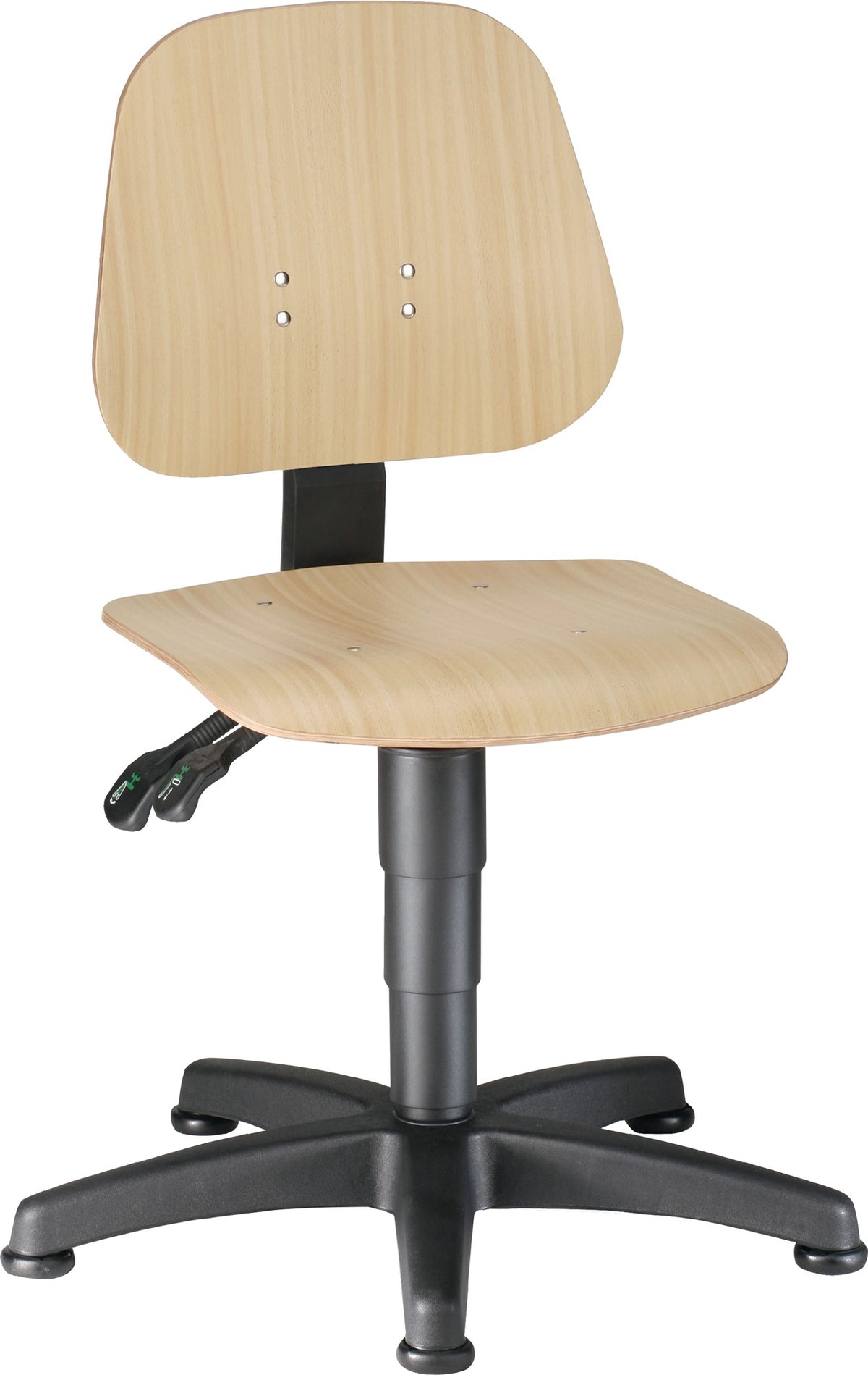 BIMOS Arbeitsdrehstuhl Unitec Bodengleiter Buche 440-620 mm – ergonomisch & DIN 68877