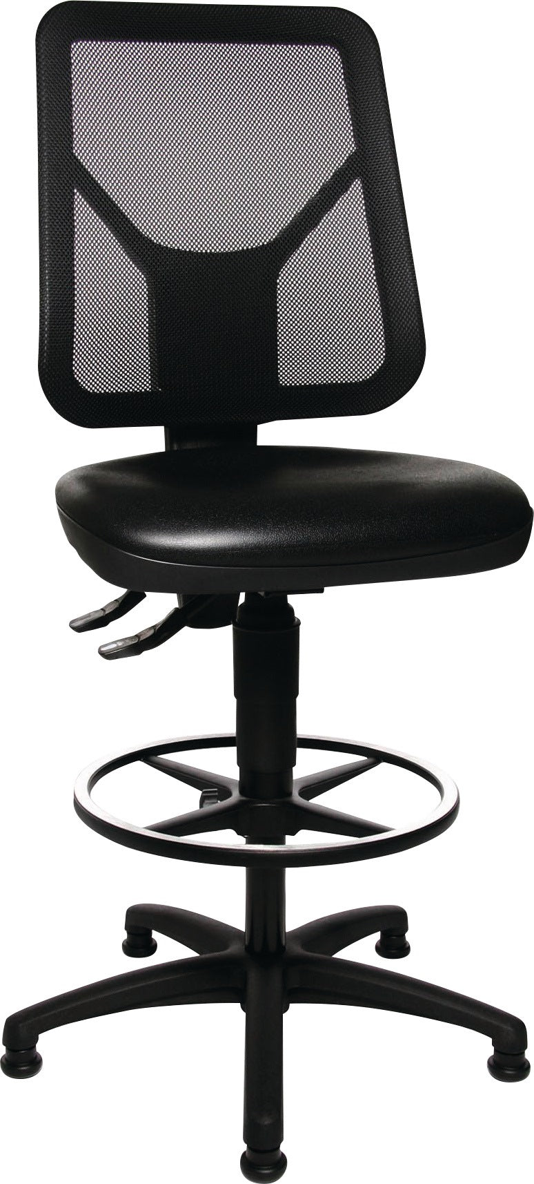 TOPSTAR Arbeitsdrehstuhl TEC 80 mit Polyurethanschaum-Sitz und Netzrückenlehne