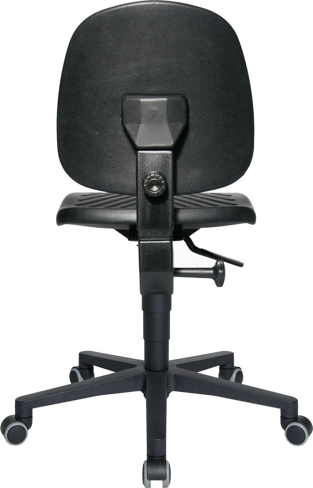 TOPSTAR Arbeitsdrehstuhl TEC 40 mit Polyurethanschaum, Permanentkontakt und Sicherheits-Doppelrollen