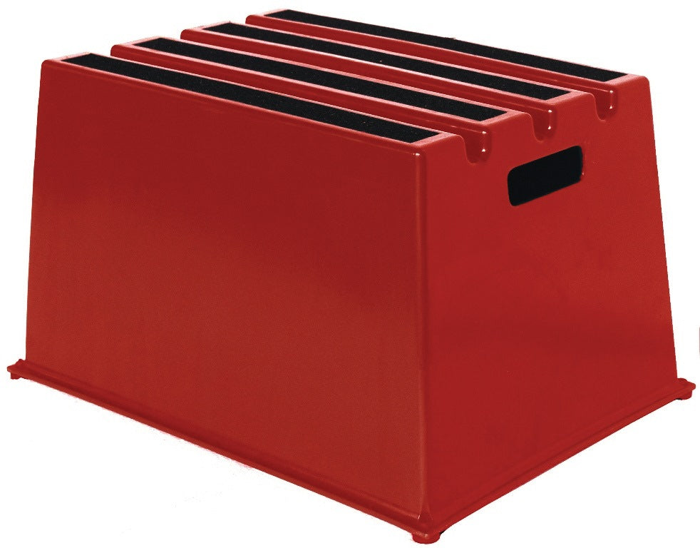 Twinco Solution Schwerlasttritt 1 Stufe rot – 260 kg Belastbarkeit, rutschfest, UV-stabil