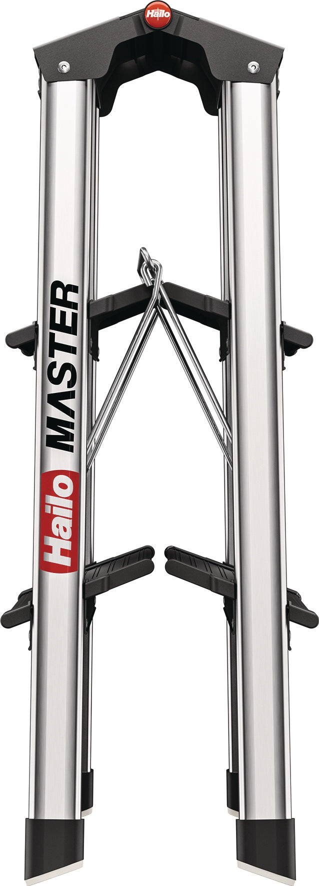 HAILO Stahlrohr-Tritt Master D70 – 2 Stufen, Plattformhöhe 400 mm, bis 150 kg