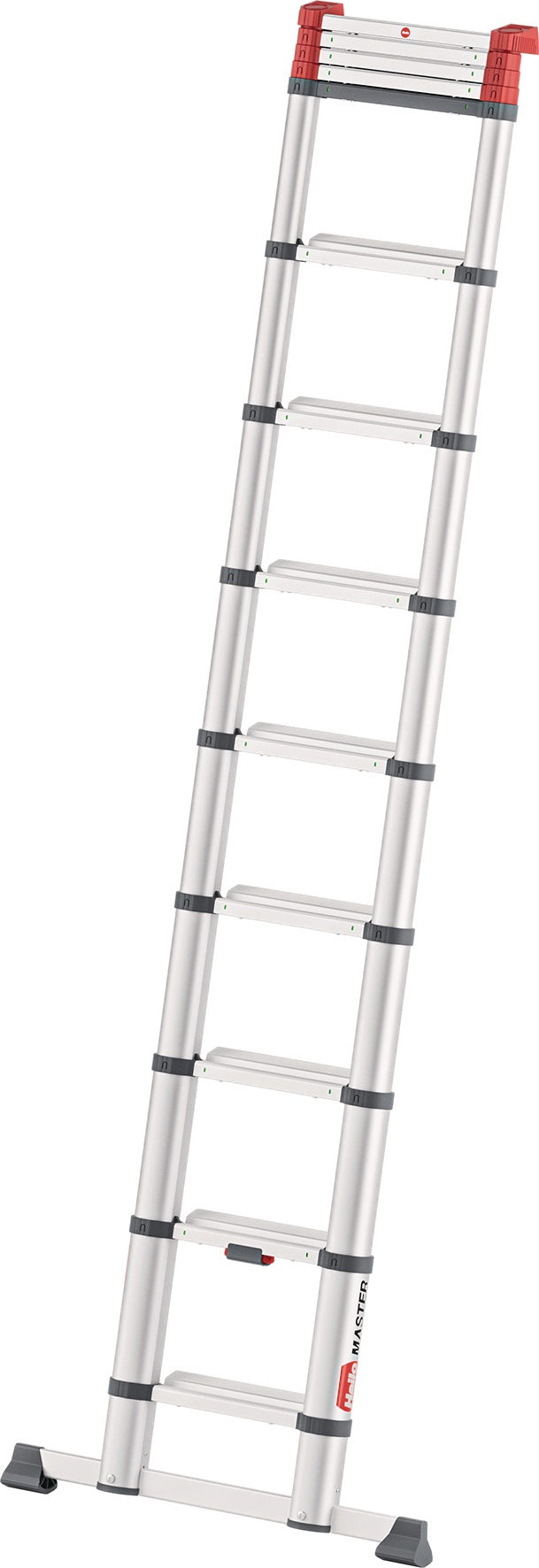 HAILO Teleskop-Anlegeleiter T100 Alu 9 Stufen bis 150 kg – ausziehbar & platzsparend