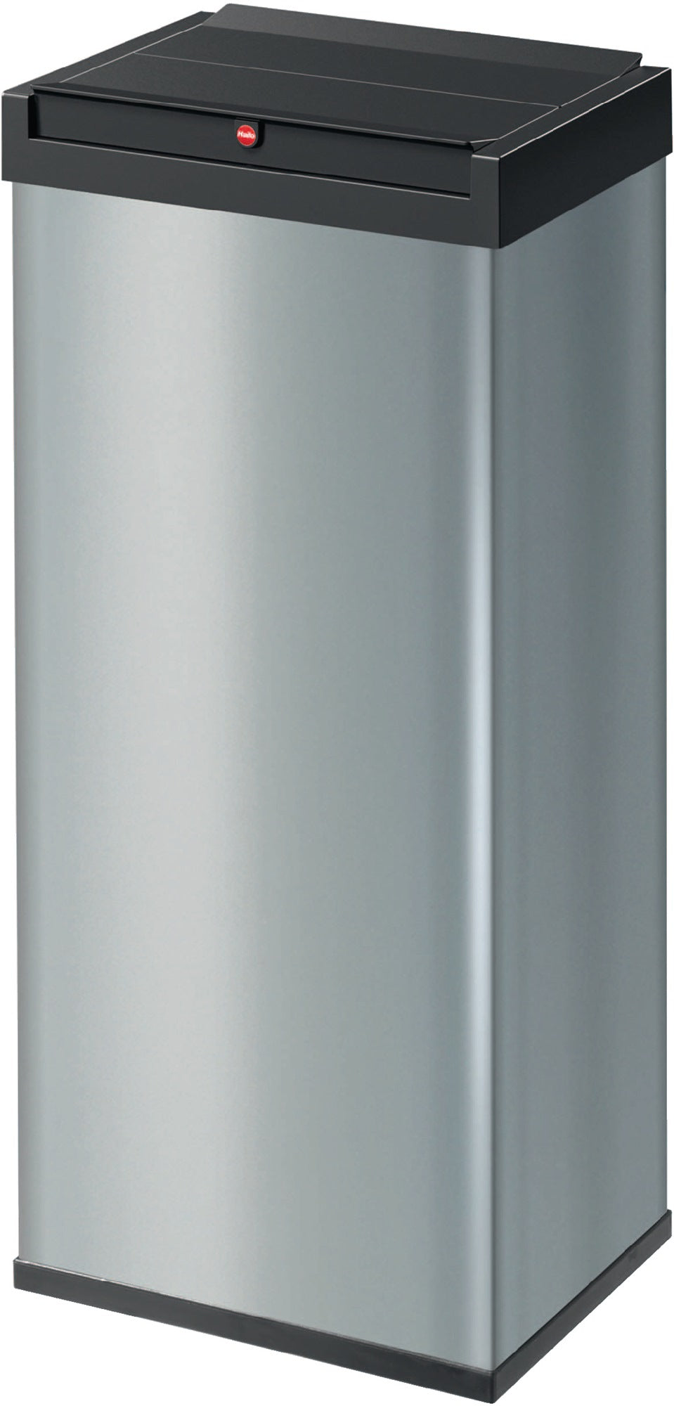 HAILO Abfallbehälter 52 l – Weiß, Stahlblech, Schwingdeckel, 763 x 339 x 260 mm