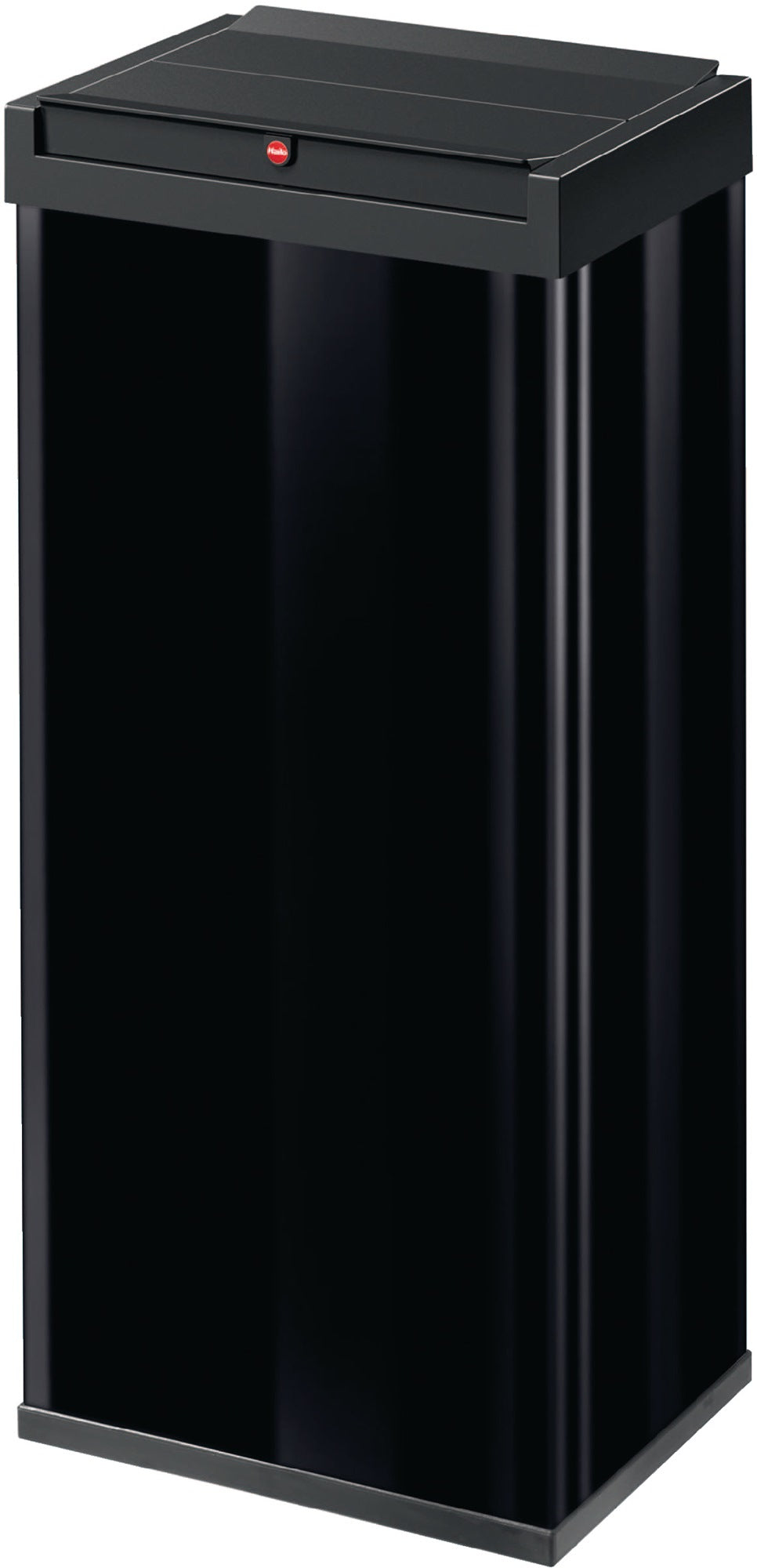 HAILO Abfallbehälter 52 l – Weiß, Stahlblech, Schwingdeckel, 763 x 339 x 260 mm