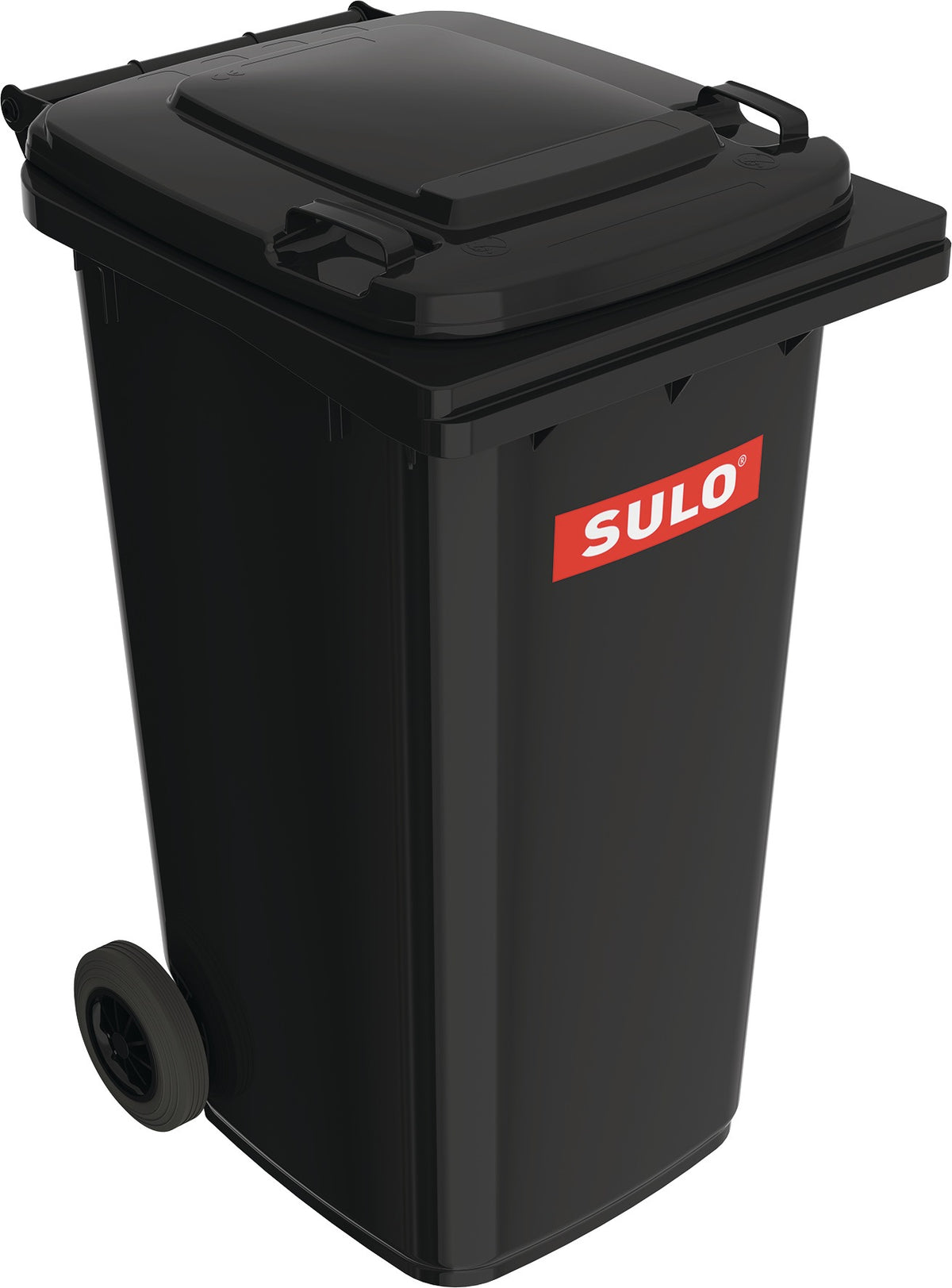 SULO Müllgroßbehälter 80 l HDPE anthrazitgrau fahrbar nach EN 840 – 5 Stück