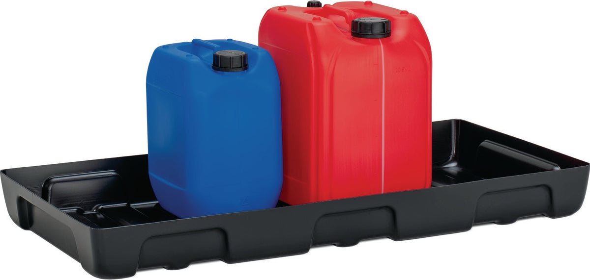 CEMO Regalwanne 21 l PE – Auffangwanne für Kleingebinde, 976 x 395 x 95 mm, DIBt-Zulassung