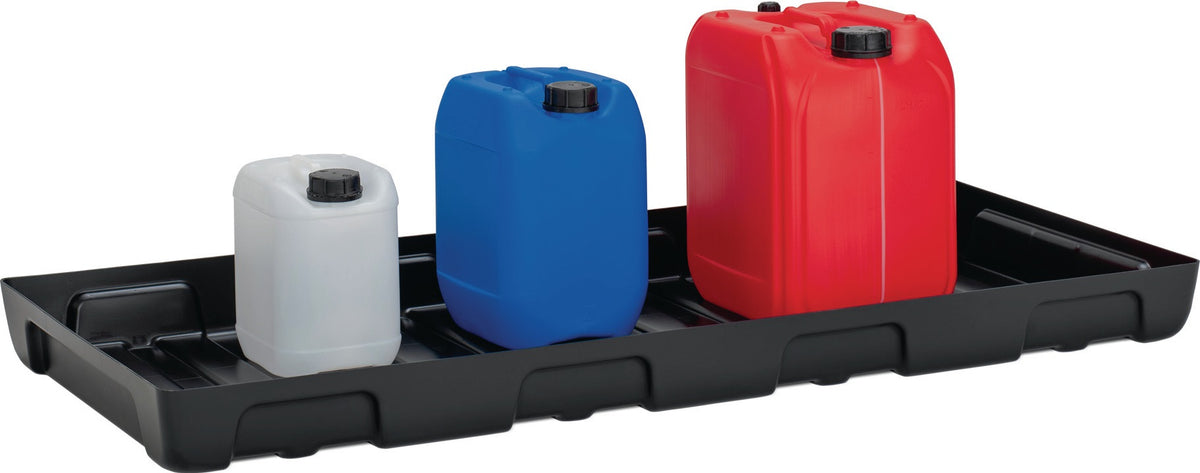 CEMO Regalwanne 21 l PE – Auffangwanne für Kleingebinde, 976 x 395 x 95 mm, DIBt-Zulassung