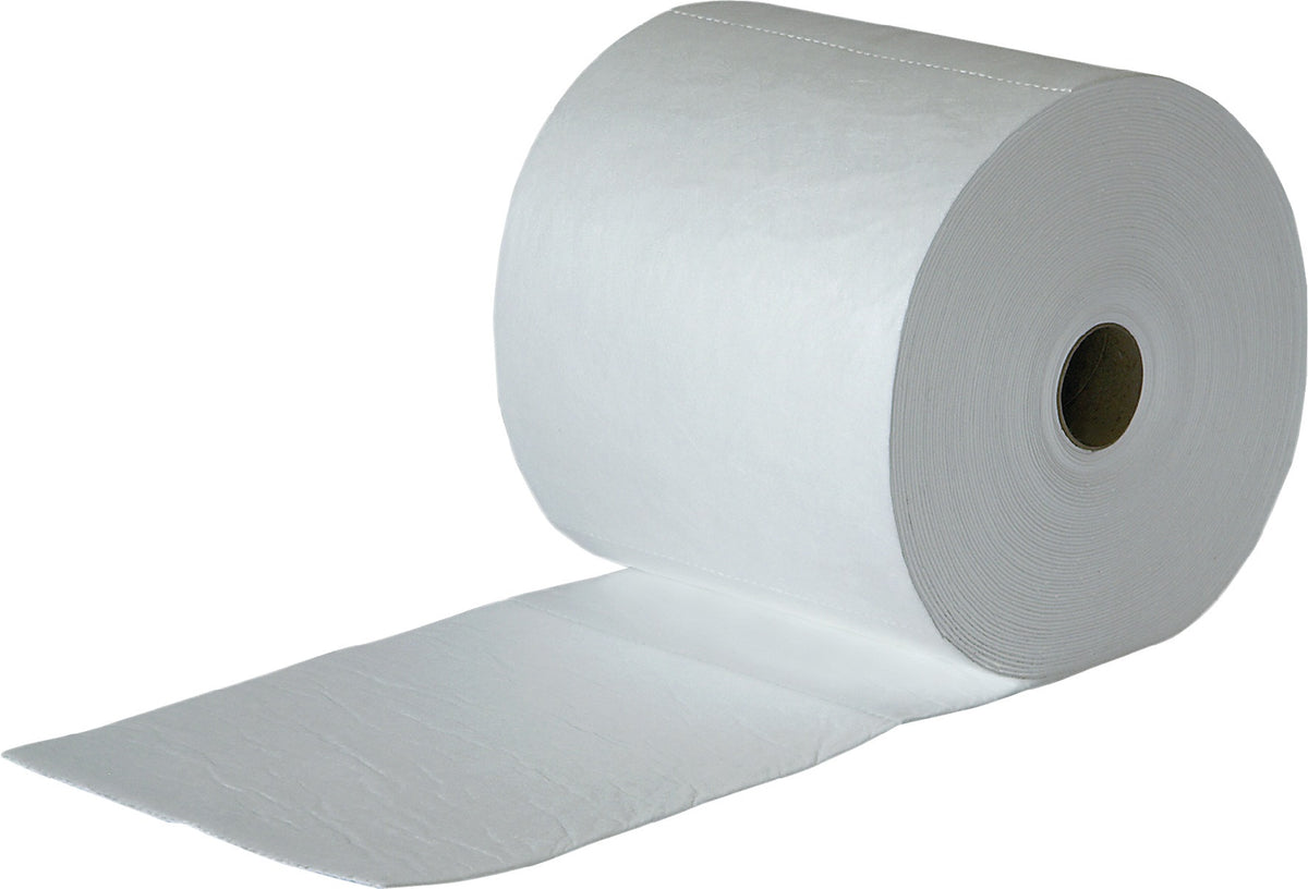 RAW Ölbindevlies Oil-Only 43 m x 38 cm – Rolle mit 100 Blatt, saugstark für Öl und Kraftstoffe