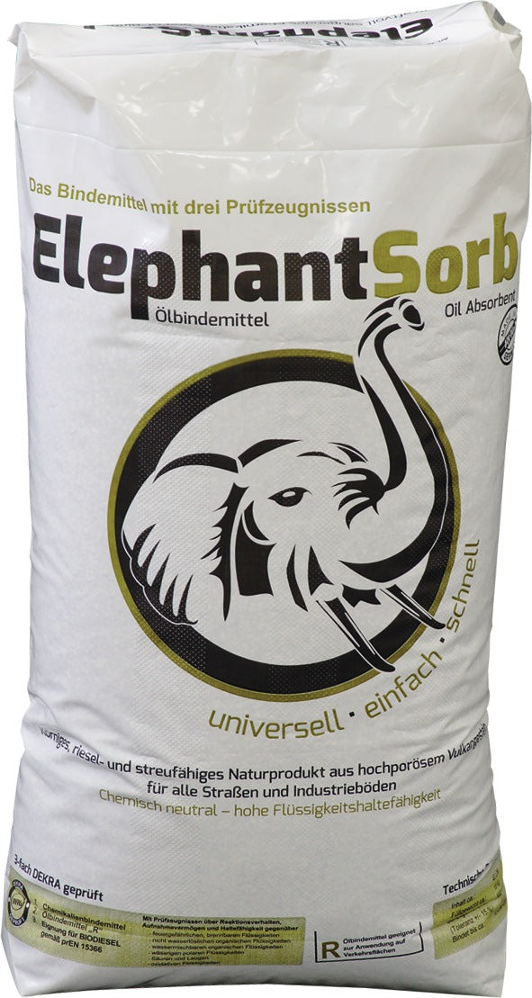 RAW Elephant Sorb Spezial Ölbindemittel 40 l Sack – Vulkangestein, Typ R, chemisch neutral