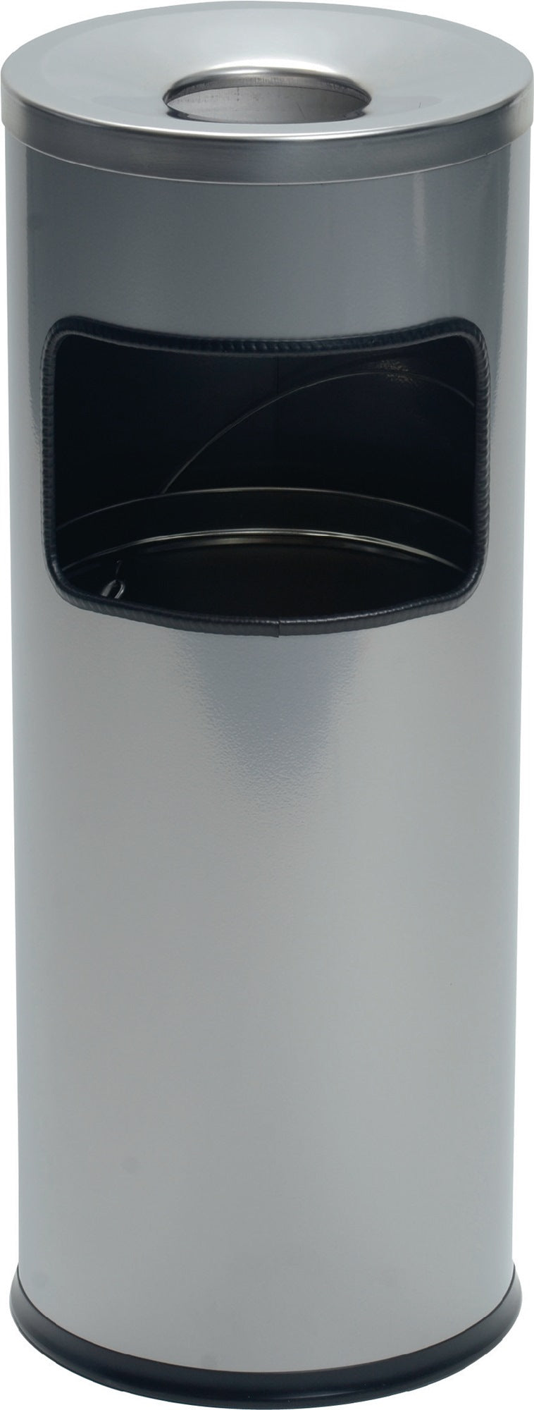 DURABLE Kombiascher Ø250xH630mm silber Stahlblech mit Flammenlöschkopf