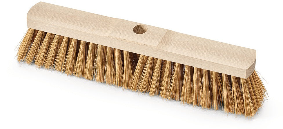 Nölle Profi Brush Besen Poly-Kokos-Kunstfaser 400 mm Buchenholzkörper mit Stielloch