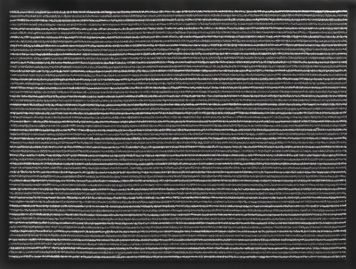 HAMAT Fußmatte gestreift anthrazit 400x600 mm – PP Nutzschicht für den Innenbereich