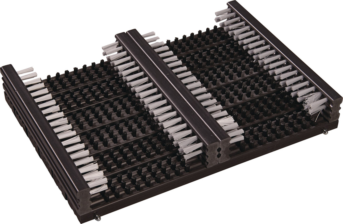 HAMAT Fußmatte schwarz 100% Polypropylen mit Reinigungsbürsten 290x390x55 mm