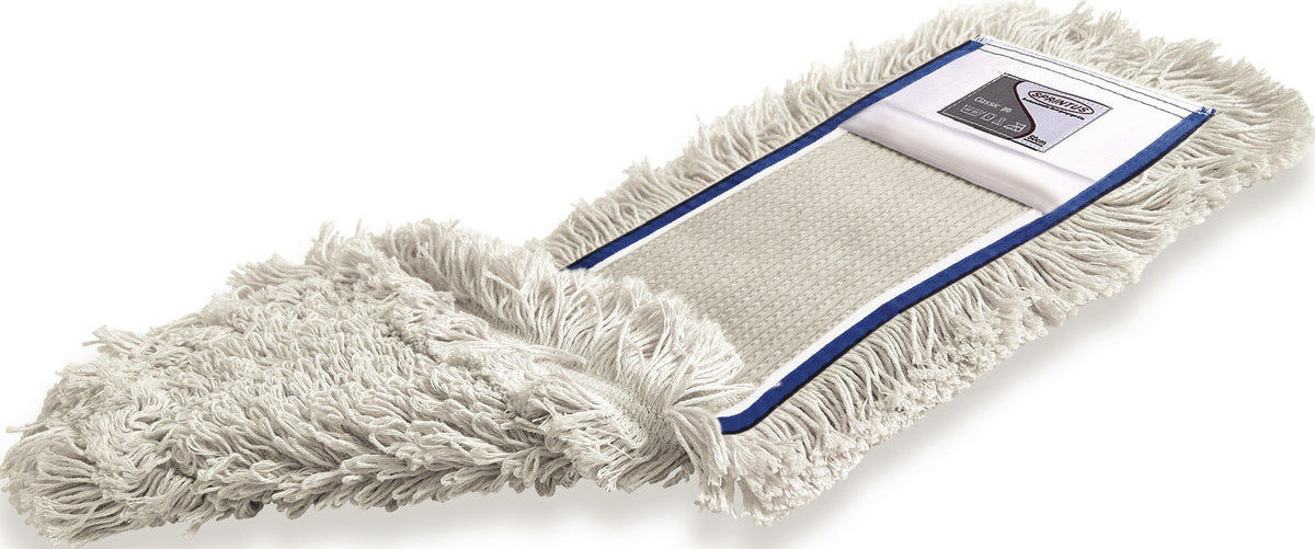 SPRINTUS Wischmopp mit Taschen, Baumwolle/Polyester, 400 mm – Ideal für glatte Böden