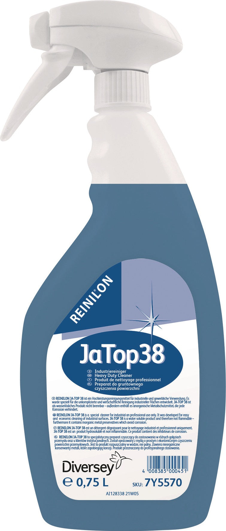 DIVERSEY JaTop38 Intensivreiniger 0,75 l Konzentrat Sprühflasche mit Metallschutz