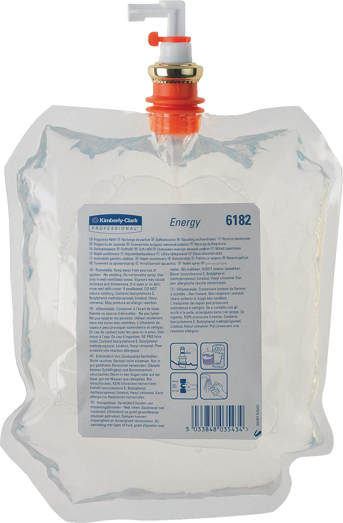 FAMPRO Duftflasche Energy 6188 300 ml – Zitronenfrischer Duft für 9000 474 136