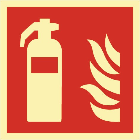 Schilderfabrikation Moedel Brandschutzzeichen DIN EN ISO 7010 Feuerlöscher 200x200 mm Folie