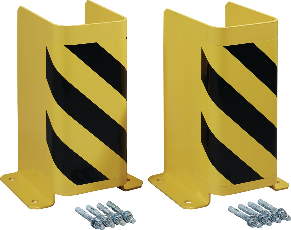 TTS Schutzecke H400 x L175/175 mm L-Form Stahlblech schwarz/gelb VE 2 Stück