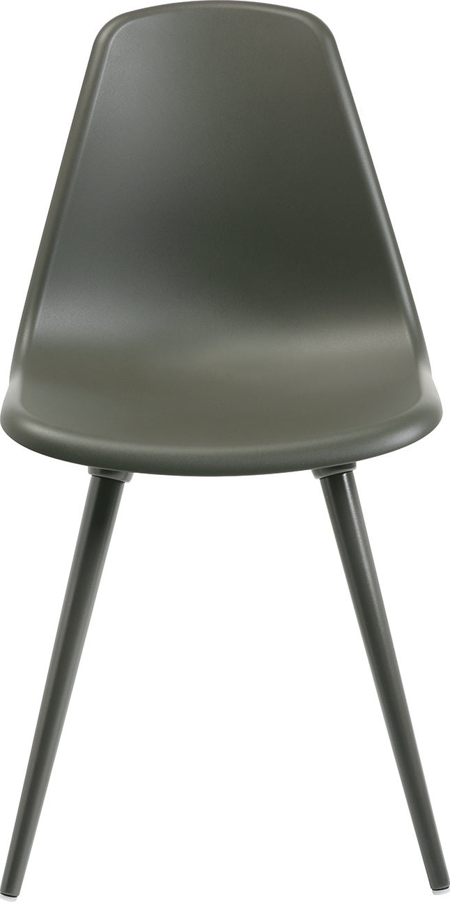 TOPSTAR Mehrzweckstuhl weiß mit Kunststoffbeinen – 2er-Set, stapelbar, ergonomische Sitzschale