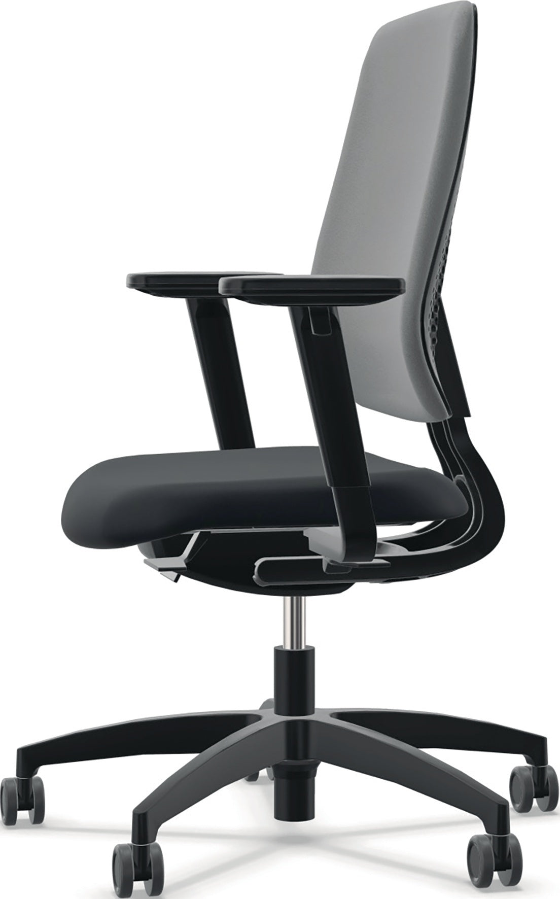 DAUPHIN Bürodrehstuhl mit Synchrontechnik azurblau – 110 kg, Armlehnen, höhenverstellbar