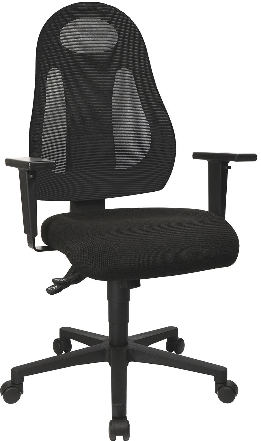 TOPSTAR Bürodrehstuhl mit Synchrontechnik schwarz, ohne Armlehnen, 420-530 mm