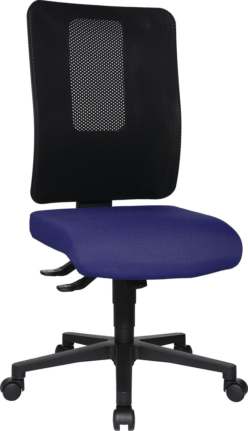 TOPSTAR Bürodrehstuhl mit Synchrontechnik – Netzrücken, 110 kg, schwarz